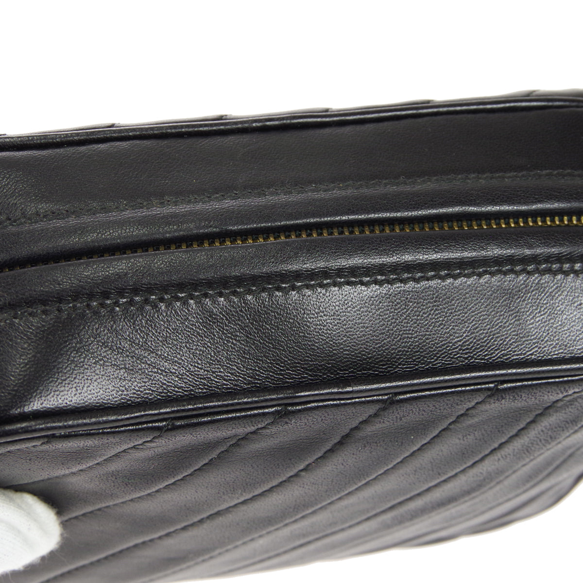 CHANEL Bijou Chain Shoulder Bag Black Lambskin