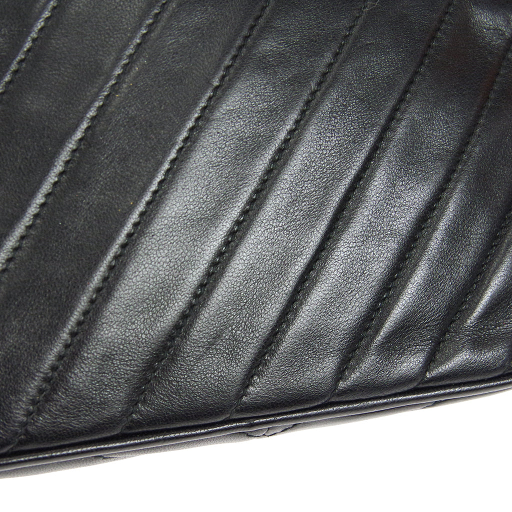 CHANEL Bijou Chain Shoulder Bag Black Lambskin