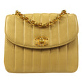 CHANEL Mademoiselle Bijou Chain Shoulder Bag Beige Lambskin