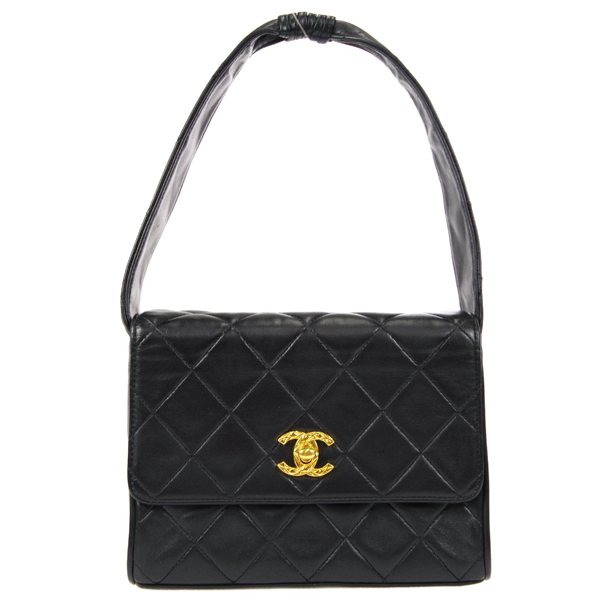 CHANEL Handbag Black Lambskin