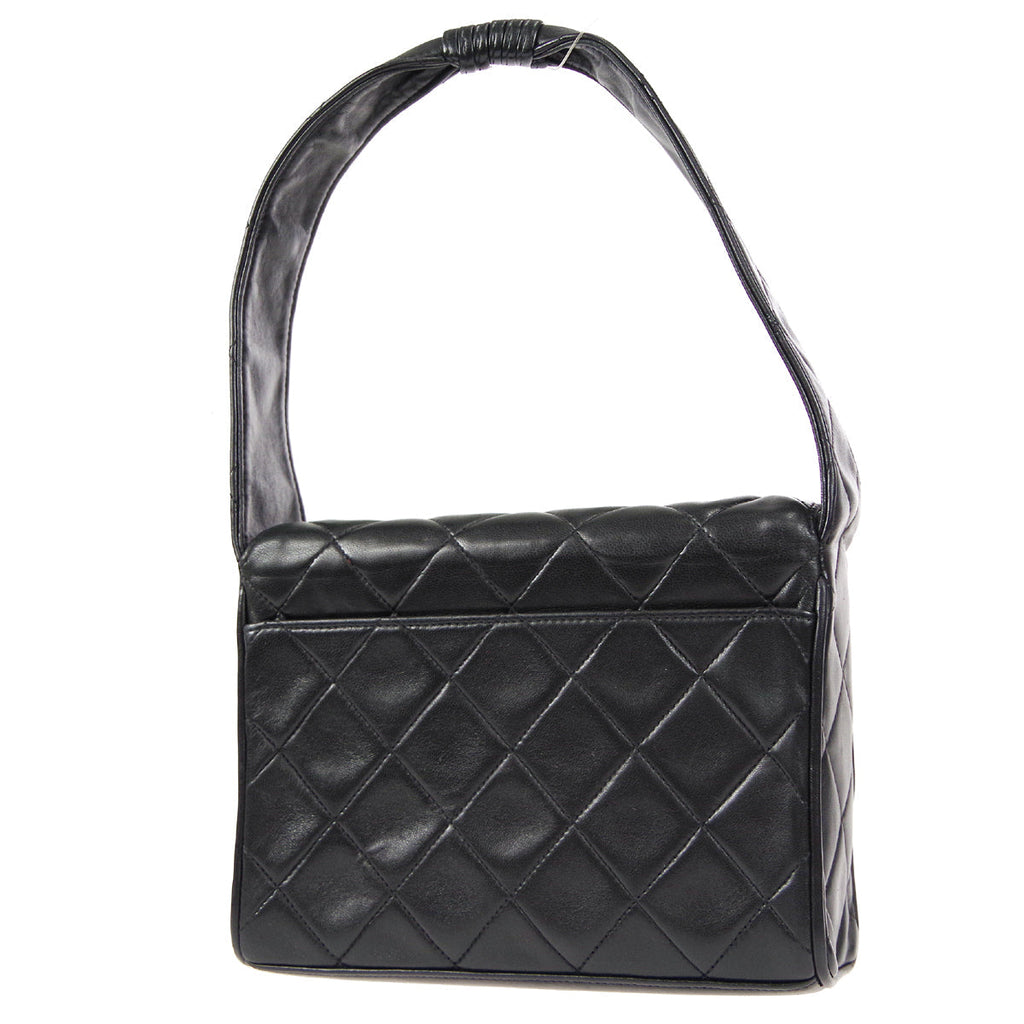 CHANEL Handbag Black Lambskin