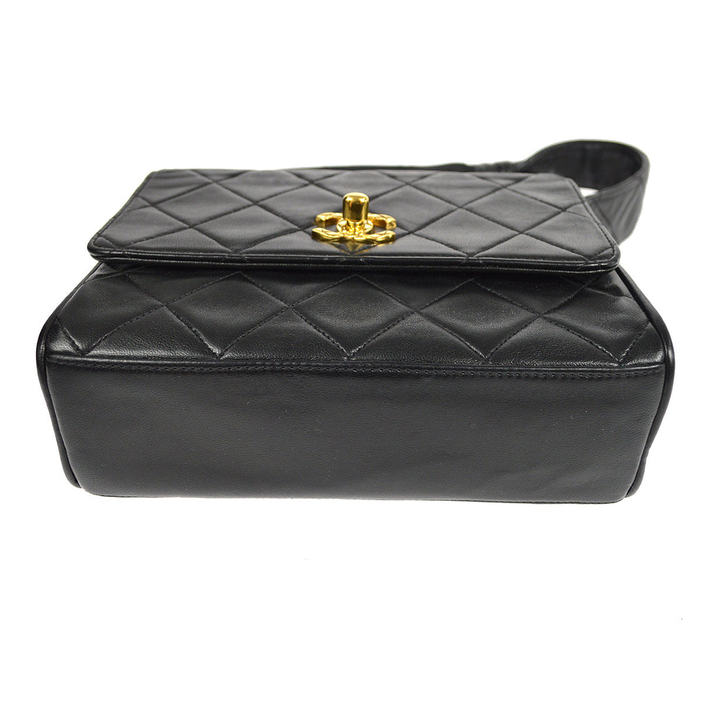 CHANEL Handbag Black Lambskin