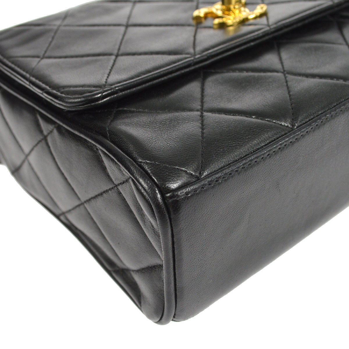 CHANEL Handbag Black Lambskin