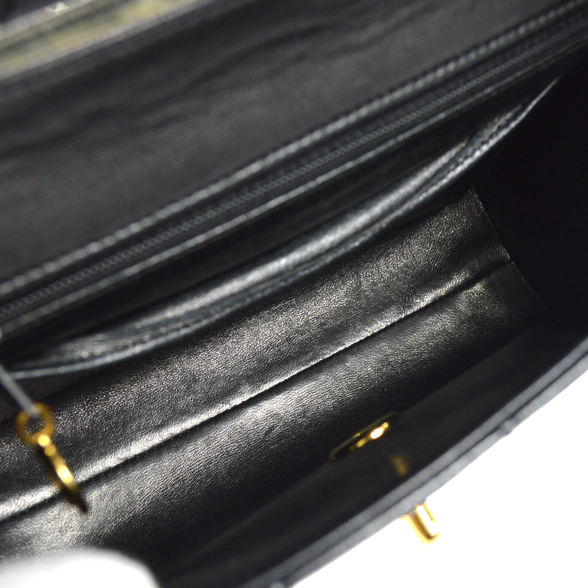 CHANEL Handbag Black Lambskin
