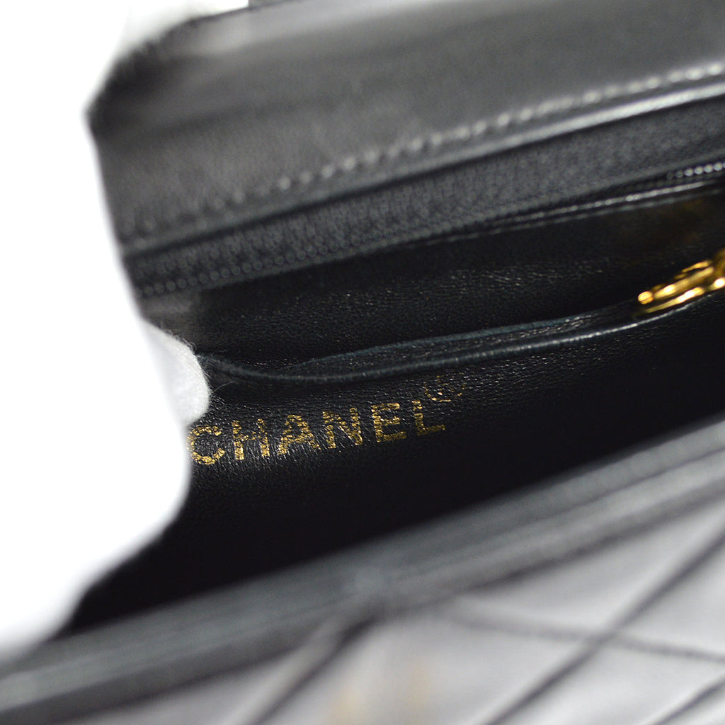 CHANEL Handbag Black Lambskin