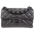CHANEL 1997-1999 Single Flap Small Black Lambskin
