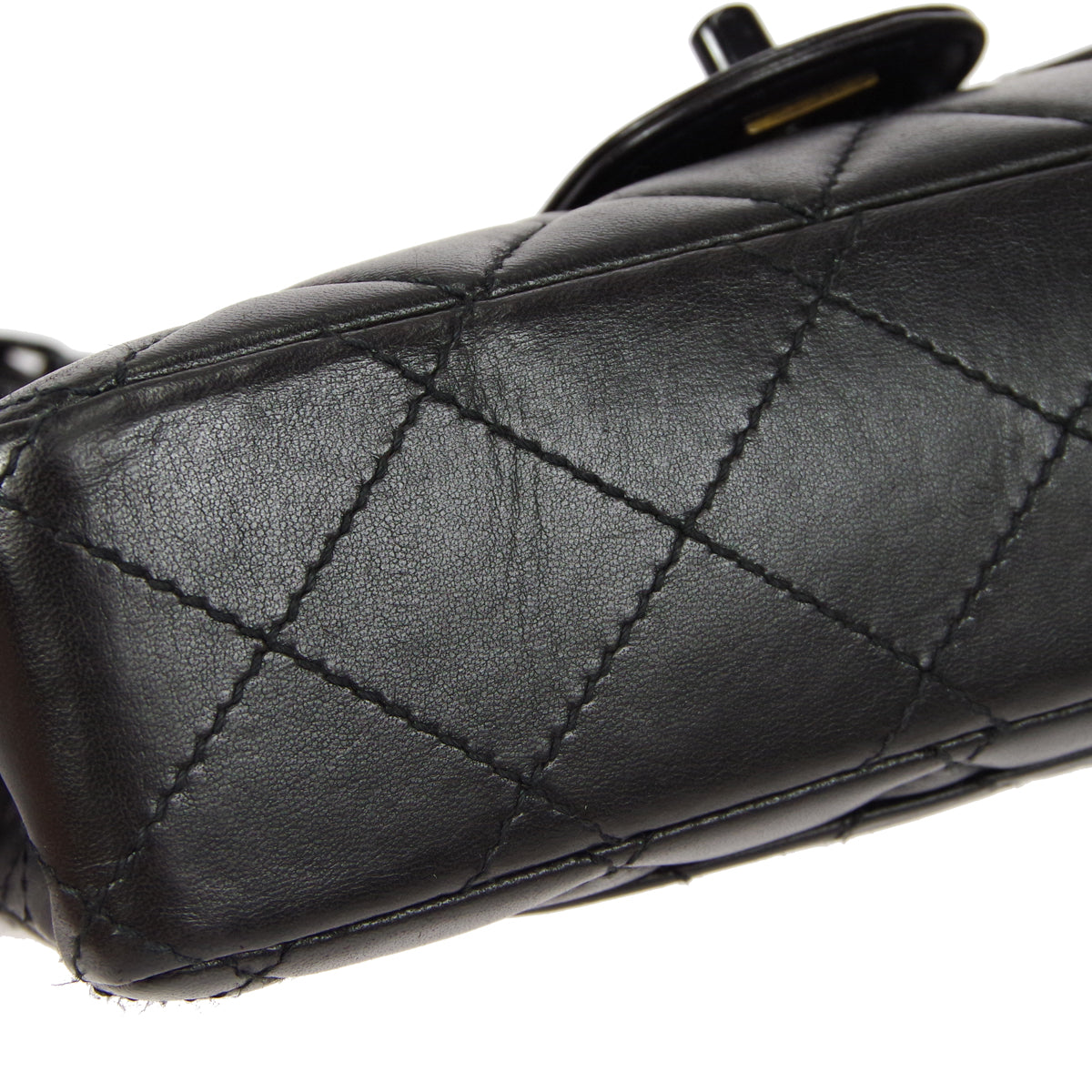 CHANEL 1997-1999 Single Flap Small Black Lambskin
