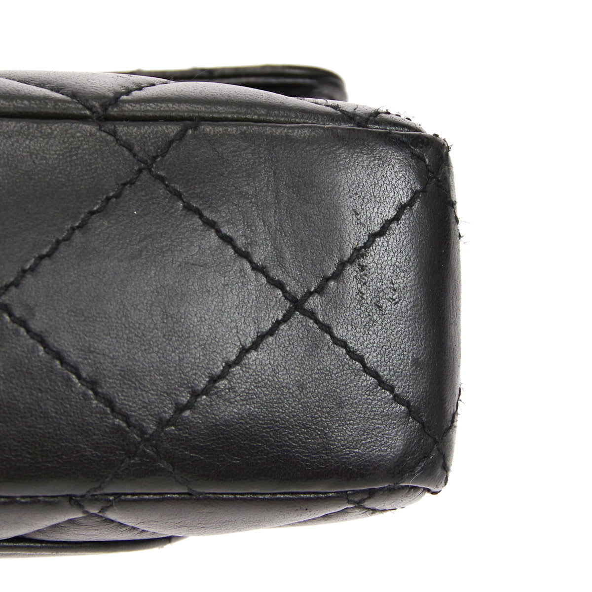 CHANEL 1997-1999 Single Flap Small Black Lambskin