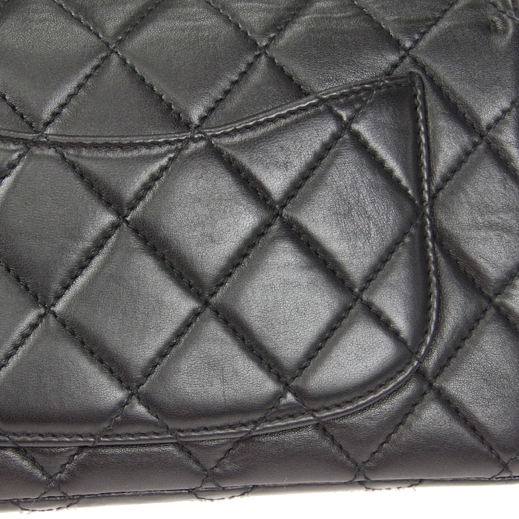 CHANEL 1997-1999 Single Flap Small Black Lambskin
