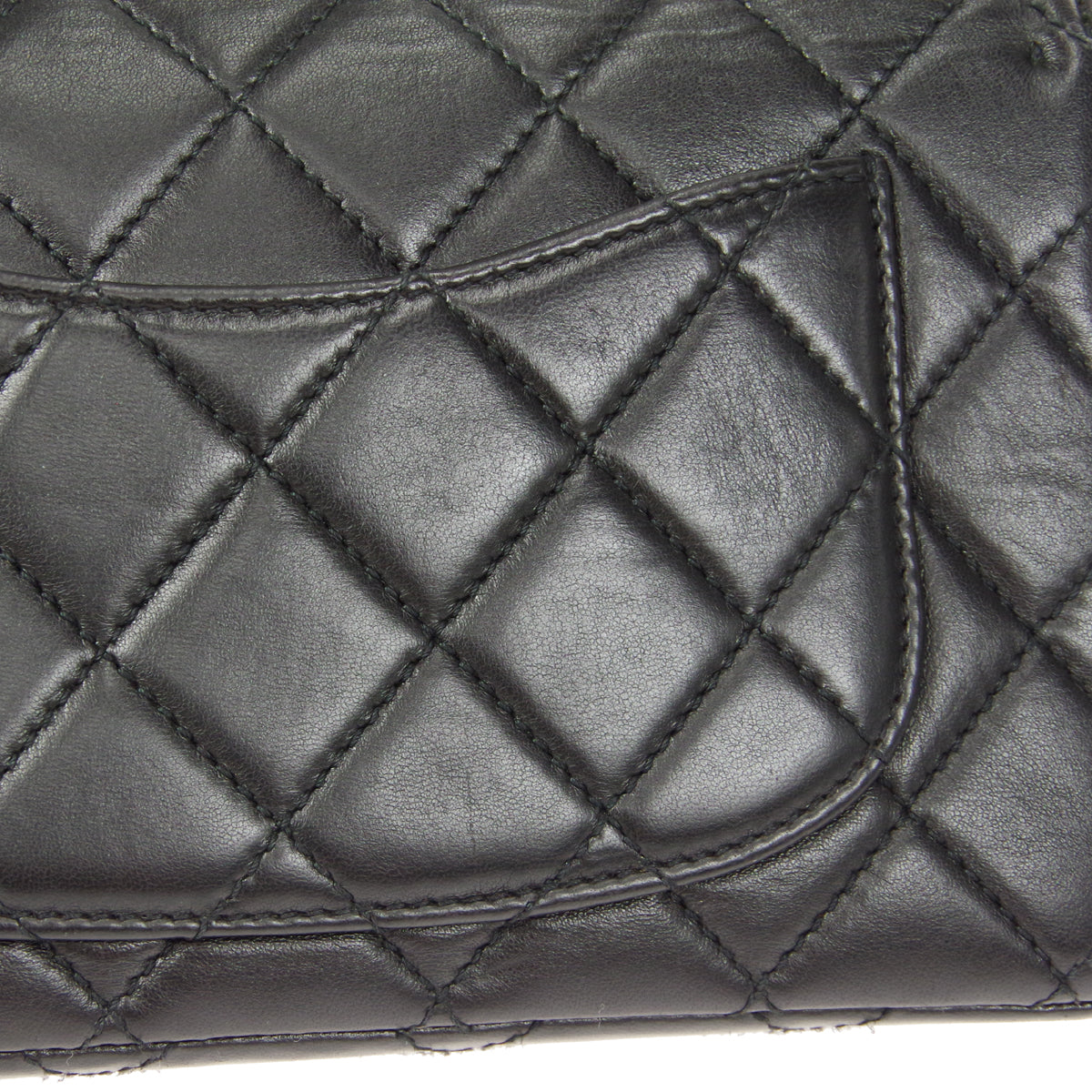CHANEL 1997-1999 Single Flap Small Black Lambskin