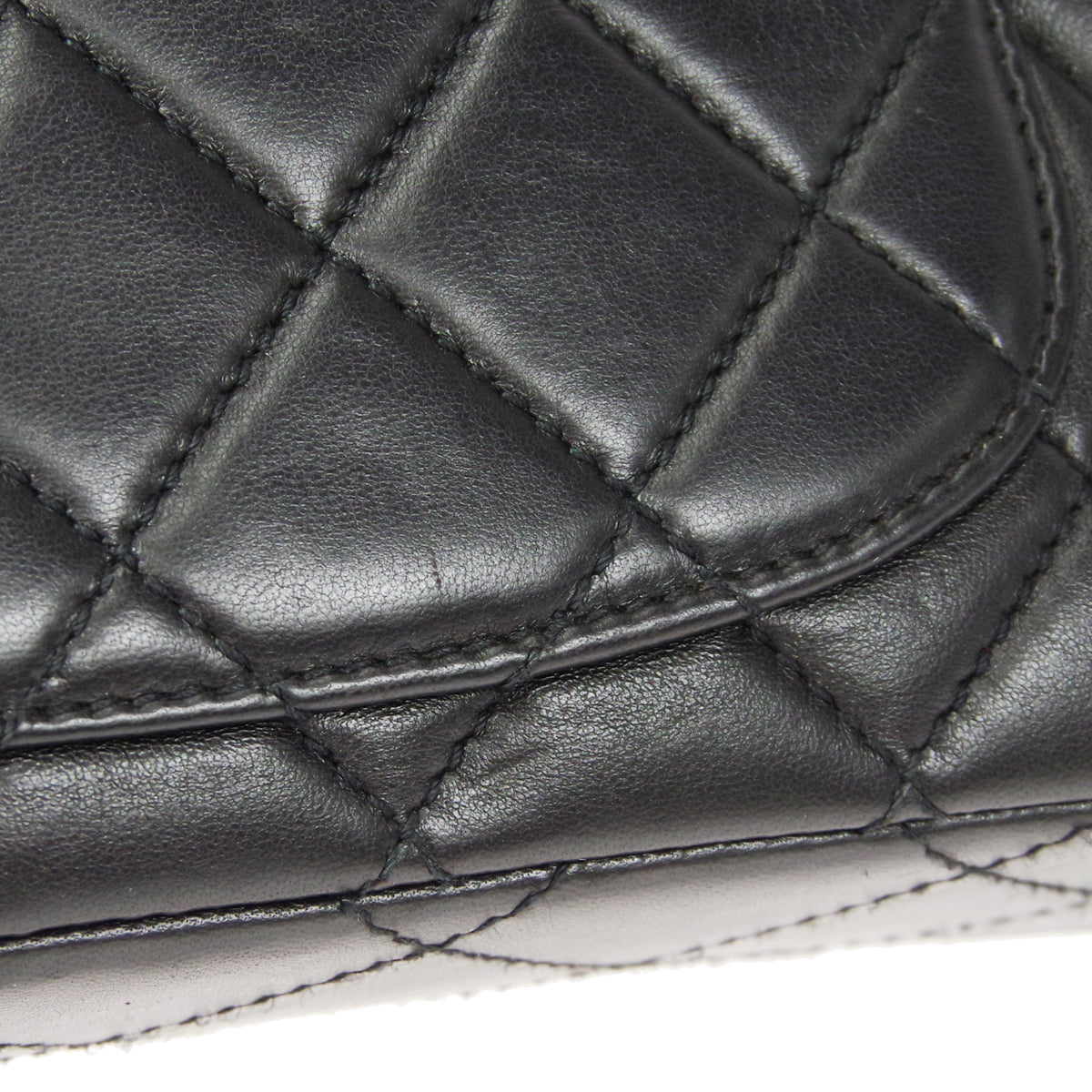 CHANEL 1997-1999 Single Flap Small Black Lambskin