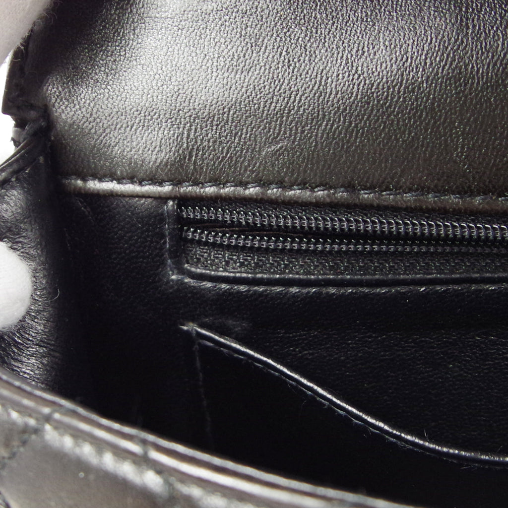 CHANEL 1997-1999 Single Flap Small Black Lambskin