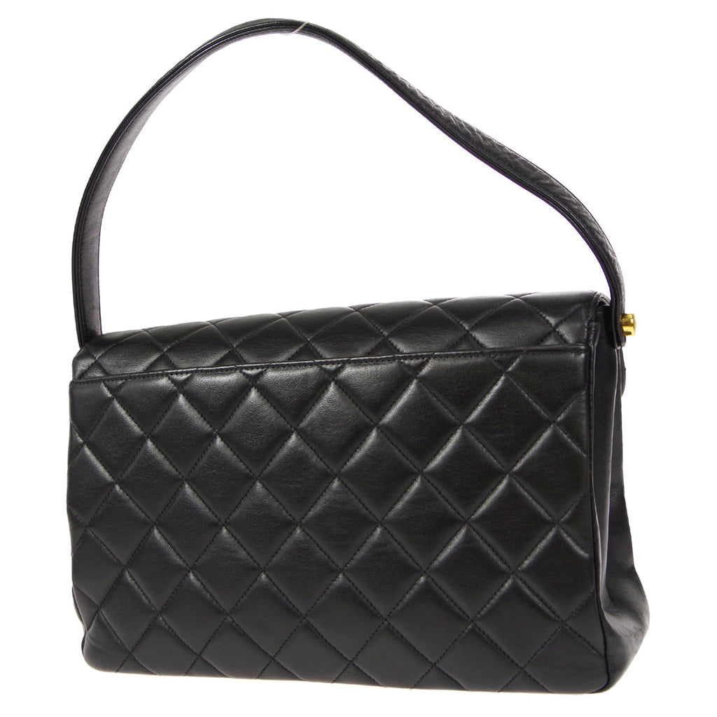 CHANEL Handbag Black Lambskin