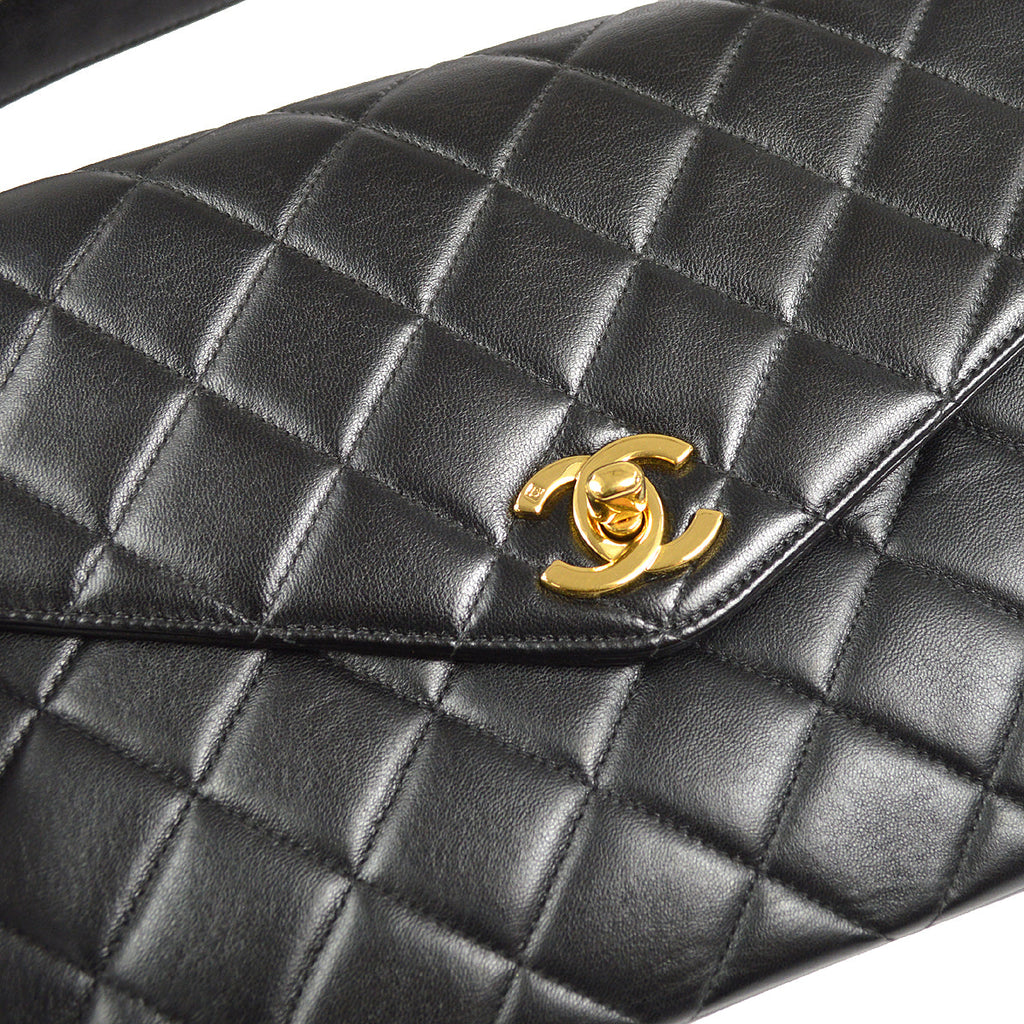 CHANEL Handbag Black Lambskin