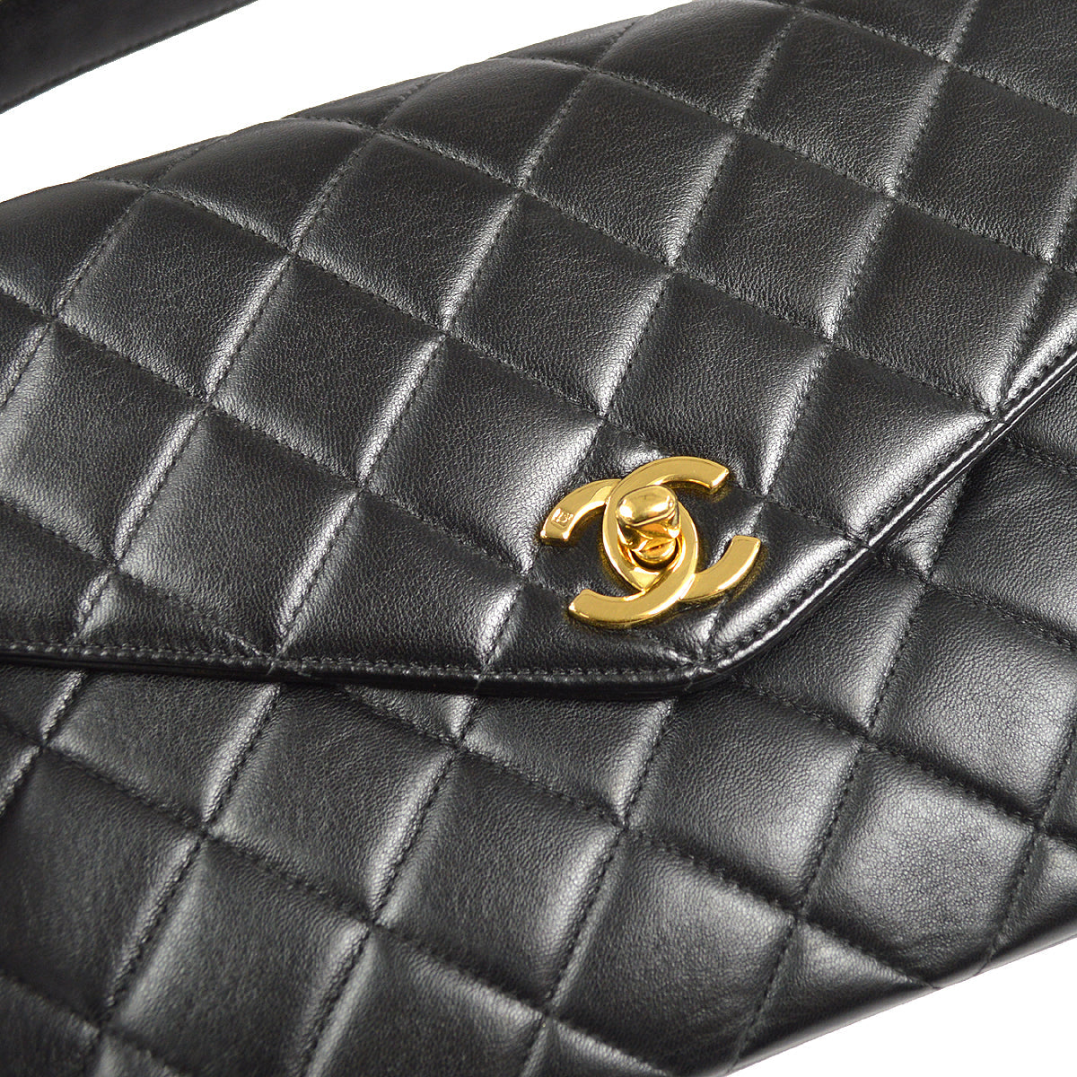 CHANEL Handbag Black Lambskin