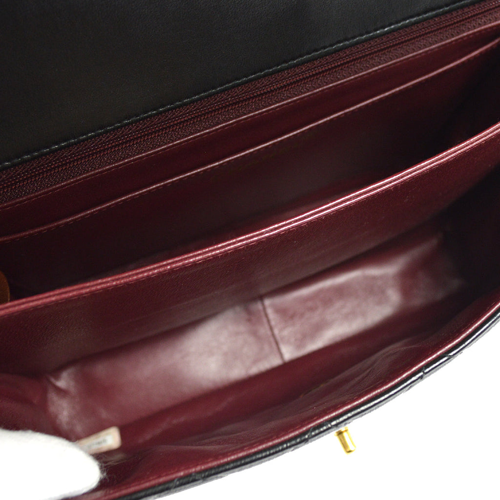 CHANEL Handbag Black Lambskin