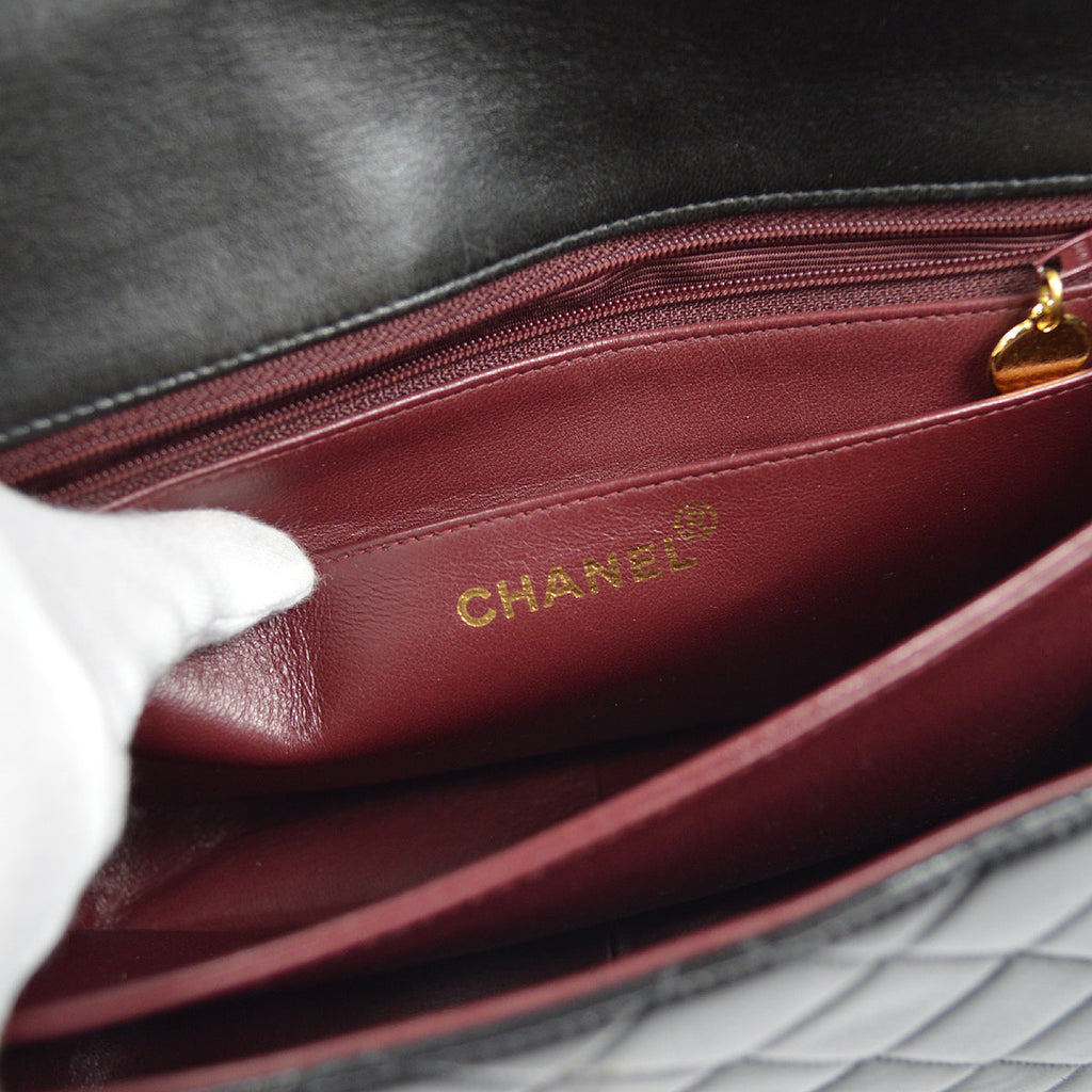 CHANEL Handbag Black Lambskin