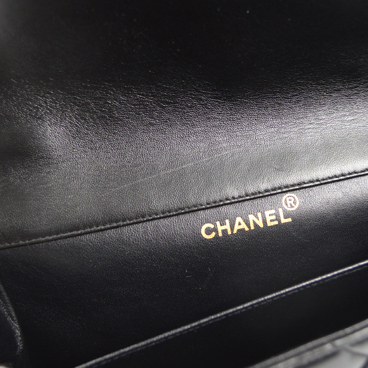 CHANEL Both Sides Classic Flap Medium Shoulder Bag Black Lambskin