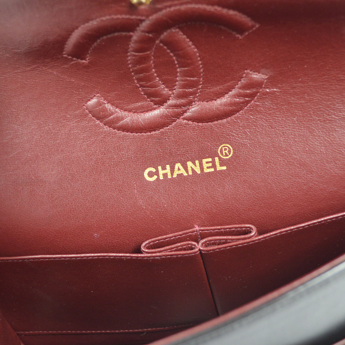 CHANEL Classic Double Flap Medium Shoulder Bag Black Lambskin