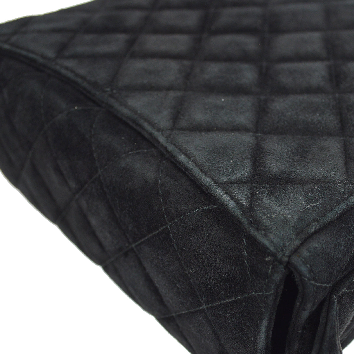 CHANEL Shoulder Bag Black Suede