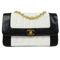 CHANEL Mademoiselle Chain Shoulder Bag Bi-Color Lambskin