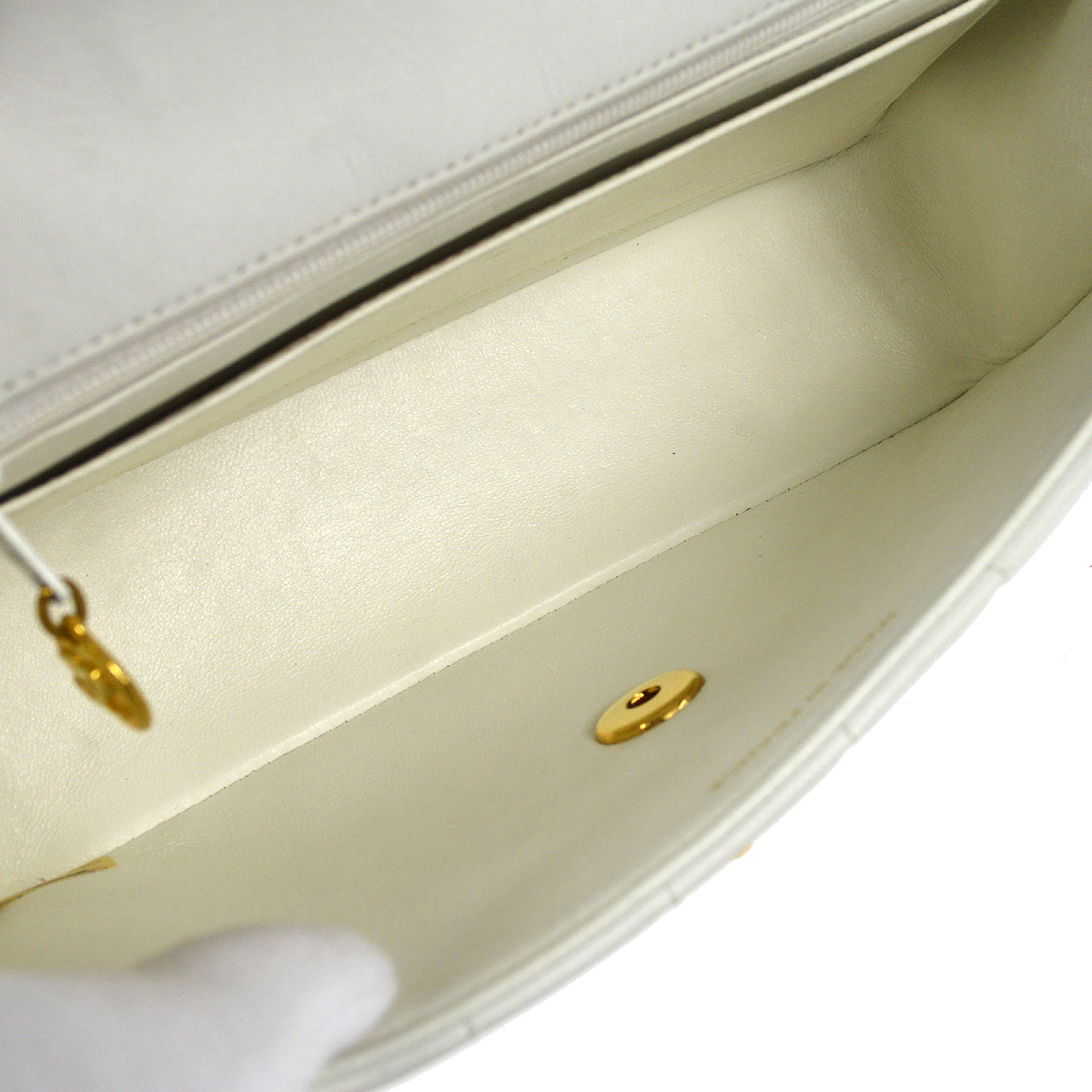 CHANEL Mademoiselle Chain Shoulder Bag Bi-Color Lambskin