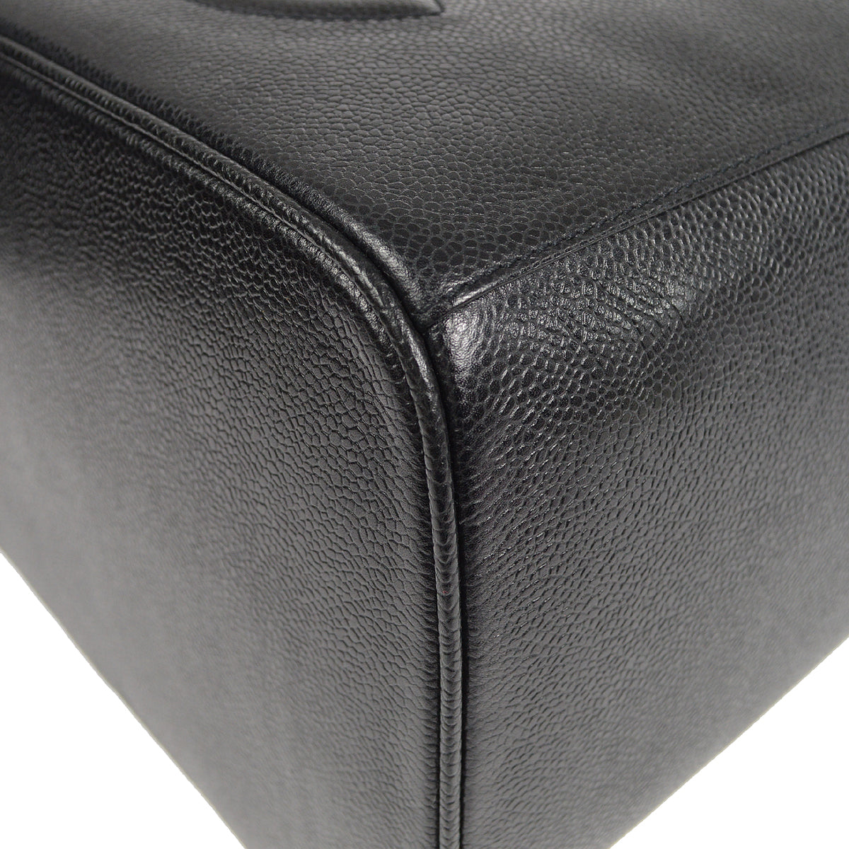 CHANEL 2way Vanity Shoulder Handbag Black Caviar
