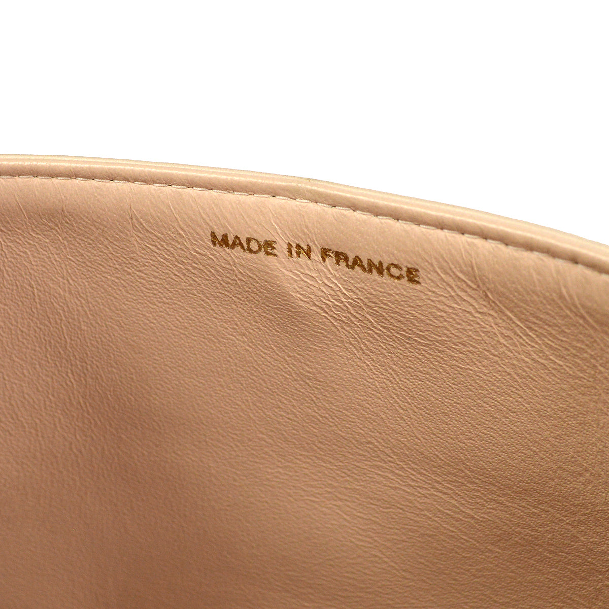 CHANEL 2000-2001 Classic Double Flap Small Pink Beige Lambskin