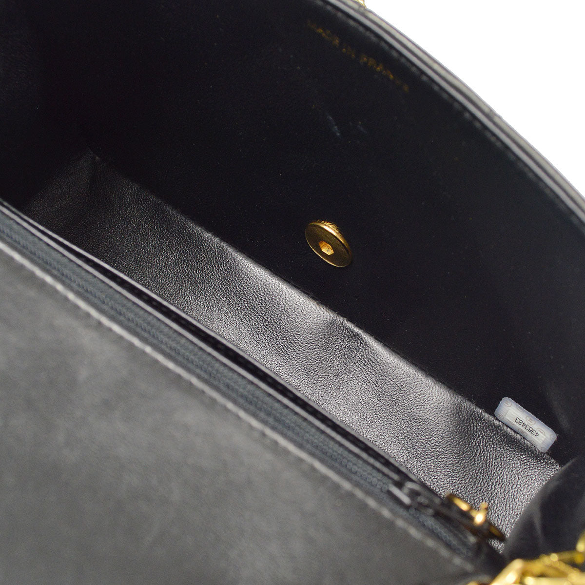 CHANEL Small Diana Chain Shoulder Bag Black Lambskin
