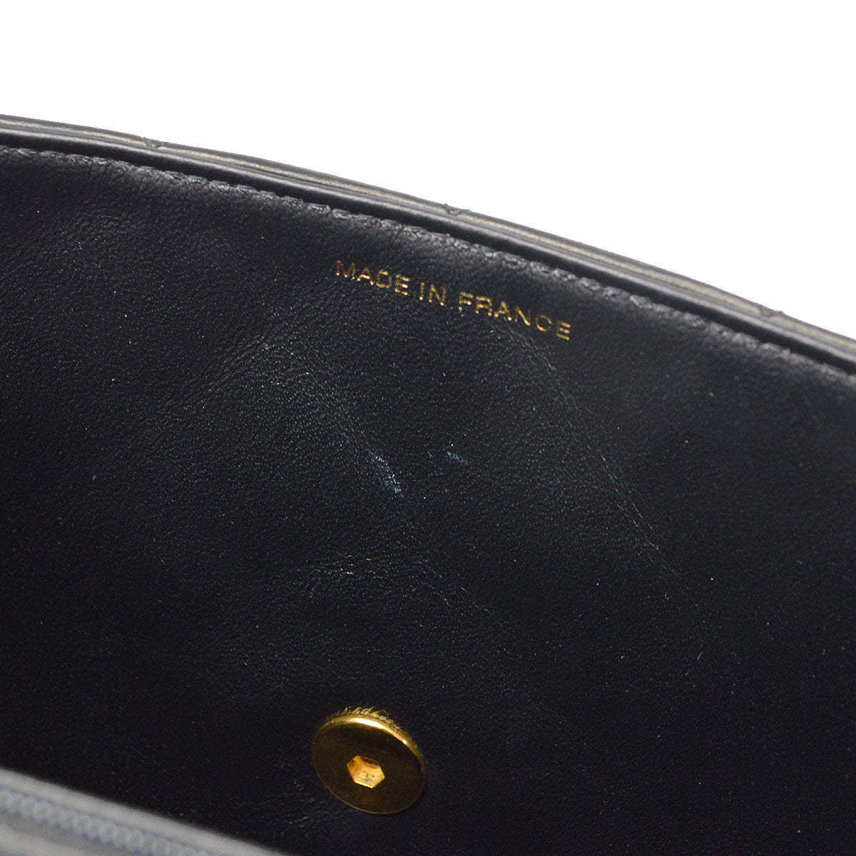 CHANEL Small Diana Chain Shoulder Bag Black Lambskin
