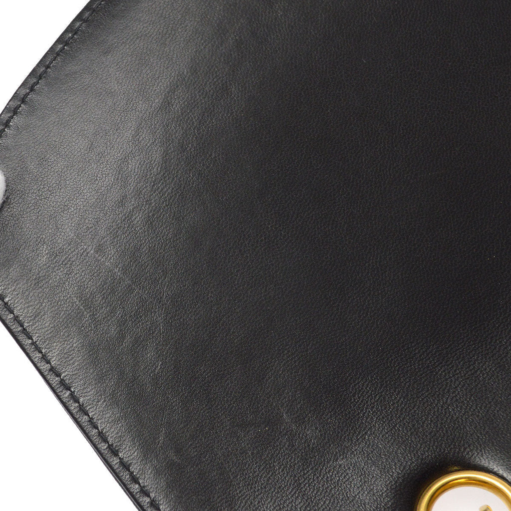 CHANEL Small Diana Chain Shoulder Bag Black Lambskin