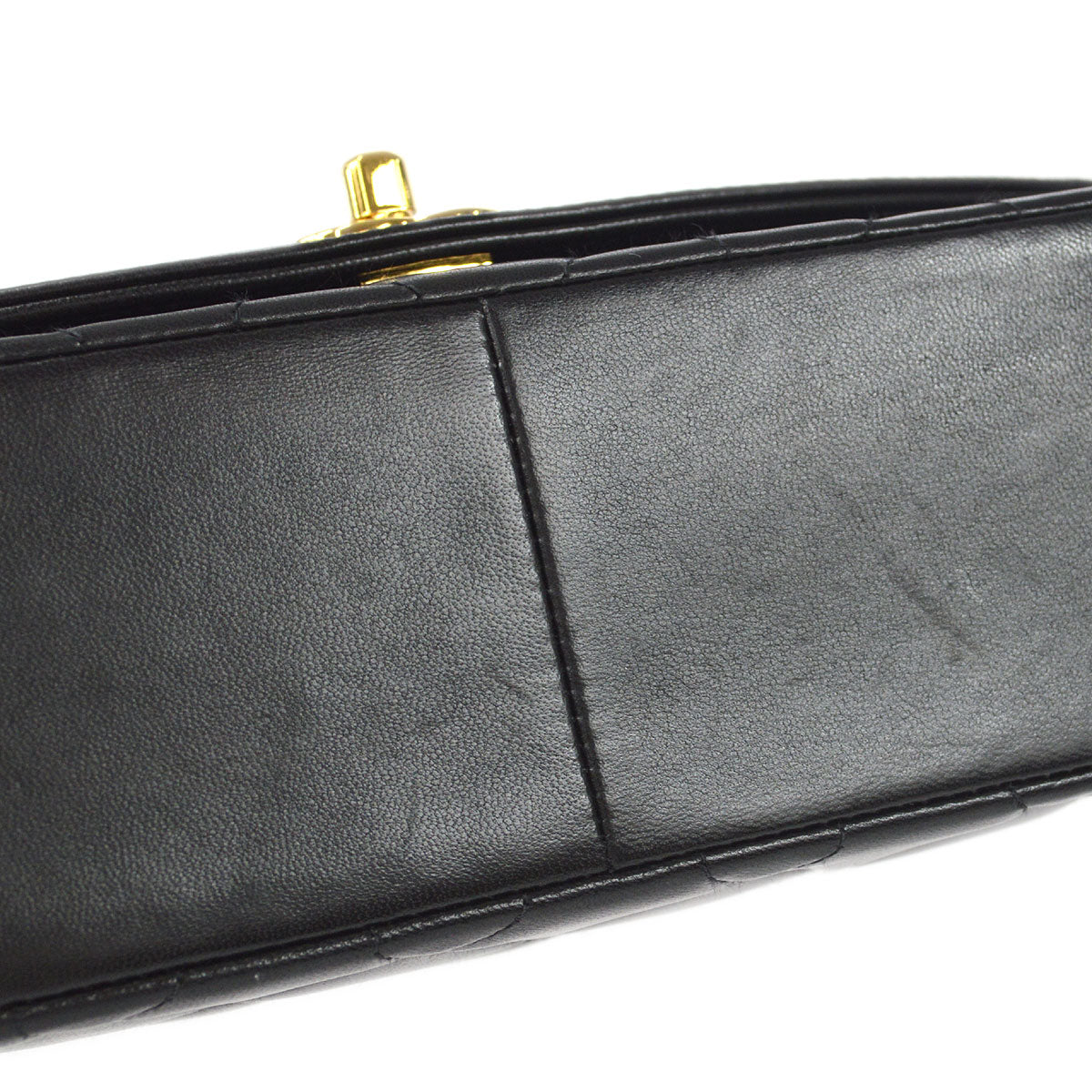 CHANEL Medium Diana Chain Shoulder Bag Black Lambskin