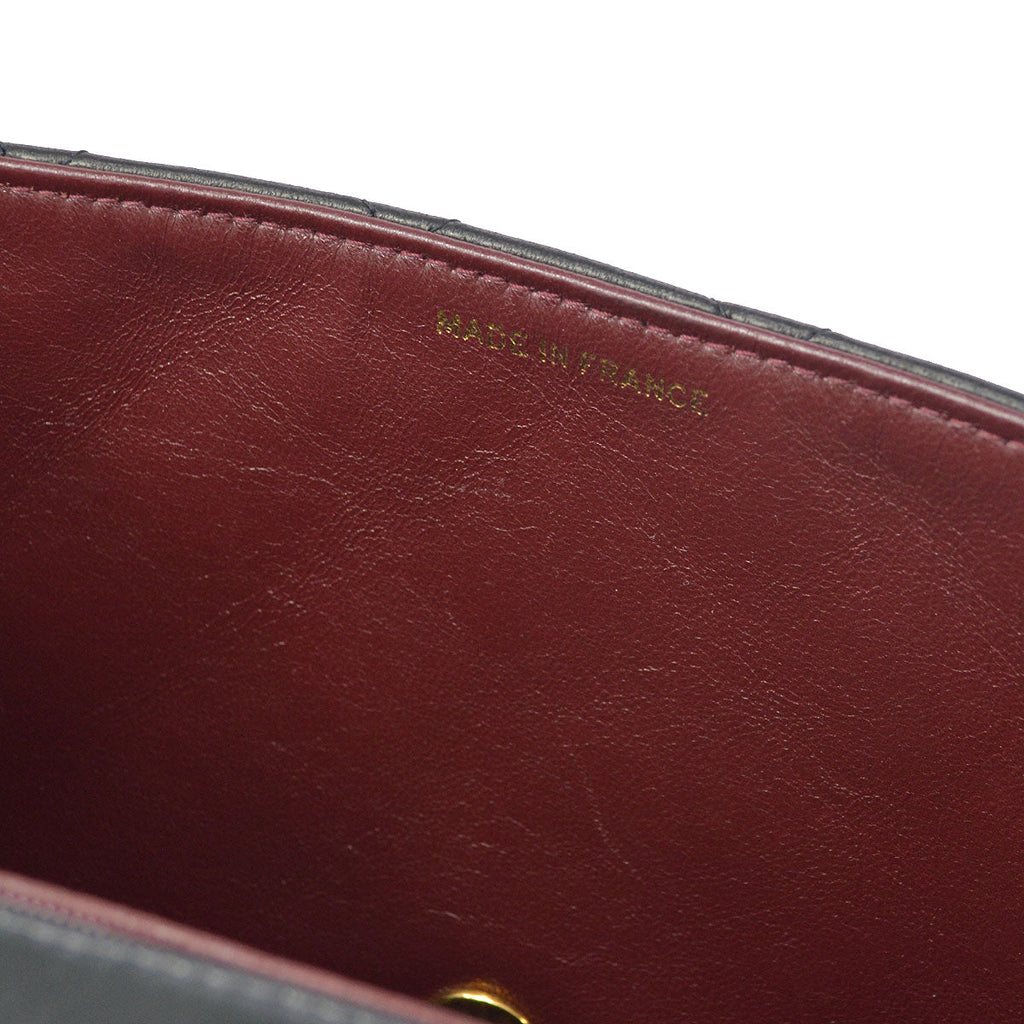 CHANEL Medium Diana Chain Shoulder Bag Black Lambskin