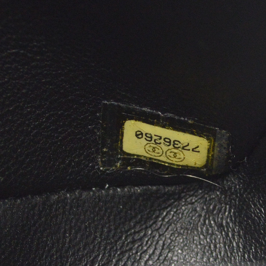 CHANEL Classic Double Flap Medium Shoulder Bag Black Caviar