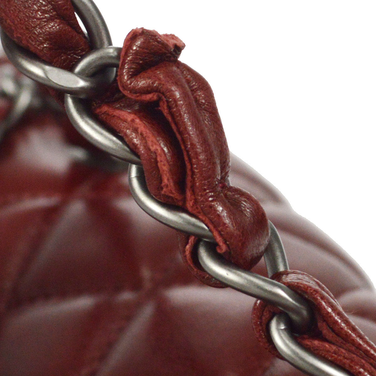 CHANEL East West Shoulder Bag Brown Lambskin