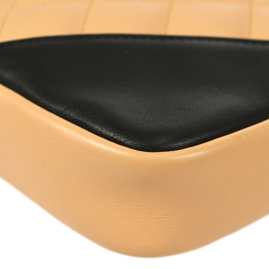 CHANEL Cambon Ligne Handbag Beige Calfskin