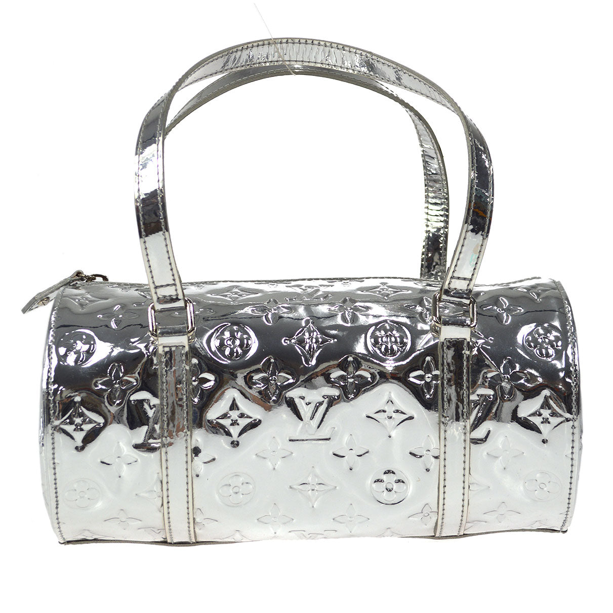 LOUIS VUITTON PAPILLON HANDBAG MONOGRAM MIROIR ARGENT M95269