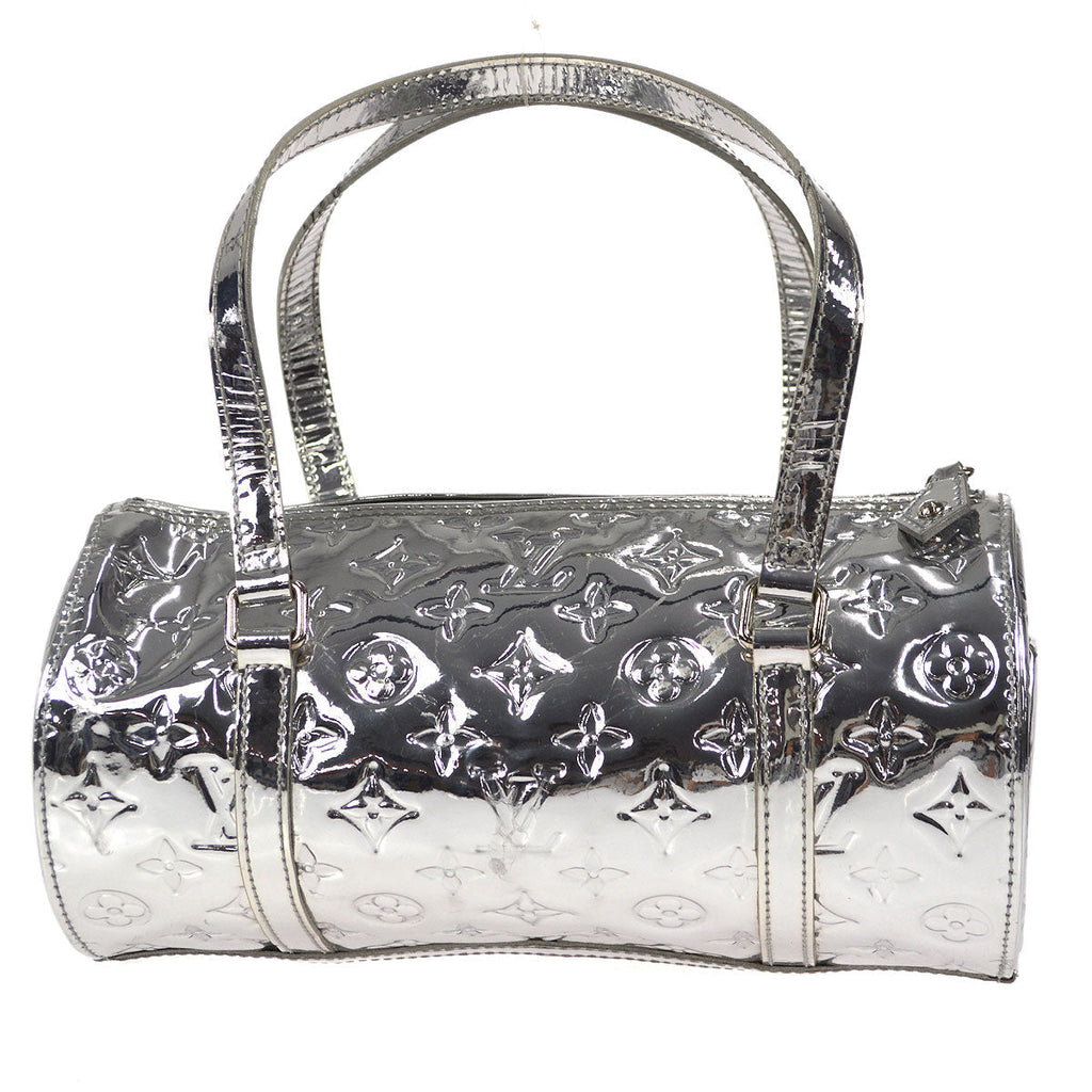 LOUIS VUITTON PAPILLON HANDBAG MONOGRAM MIROIR ARGENT M95269