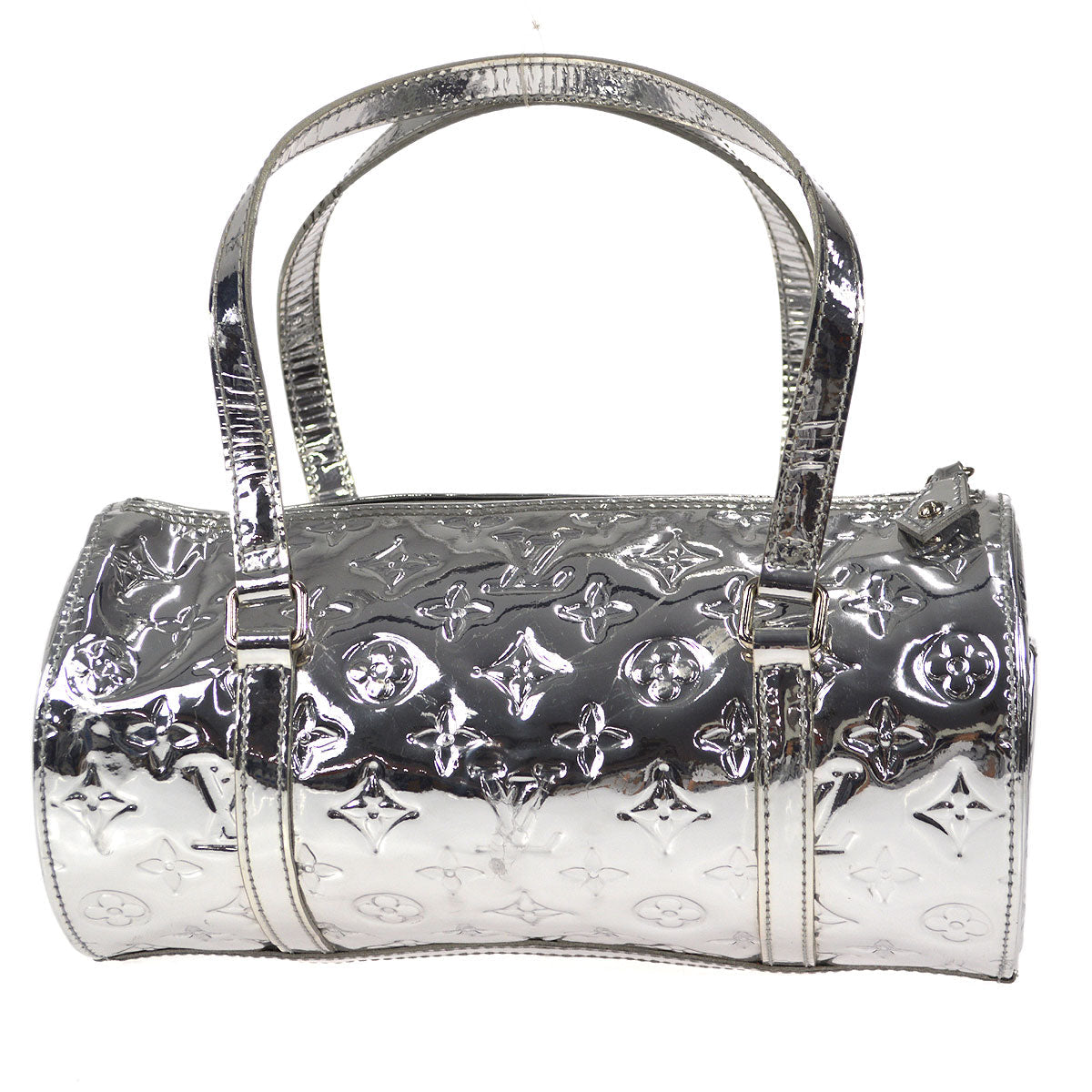 LOUIS VUITTON PAPILLON HANDBAG MONOGRAM MIROIR ARGENT M95269