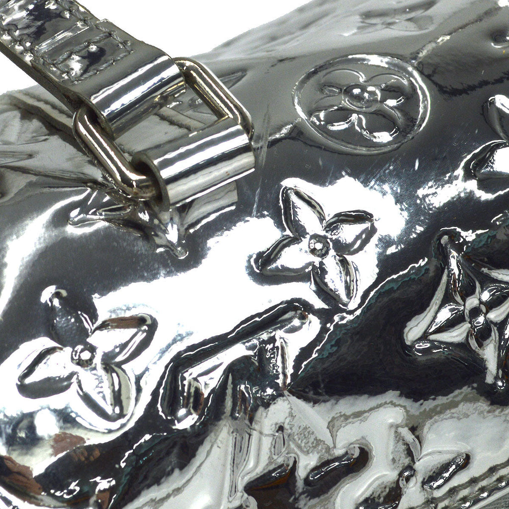 LOUIS VUITTON PAPILLON HANDBAG MONOGRAM MIROIR ARGENT M95269