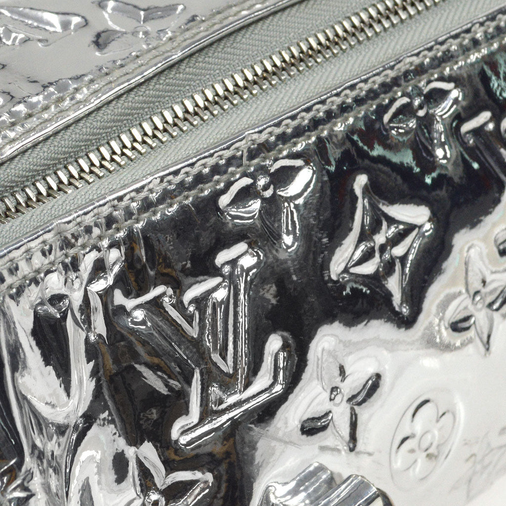LOUIS VUITTON PAPILLON HANDBAG MONOGRAM MIROIR ARGENT M95269