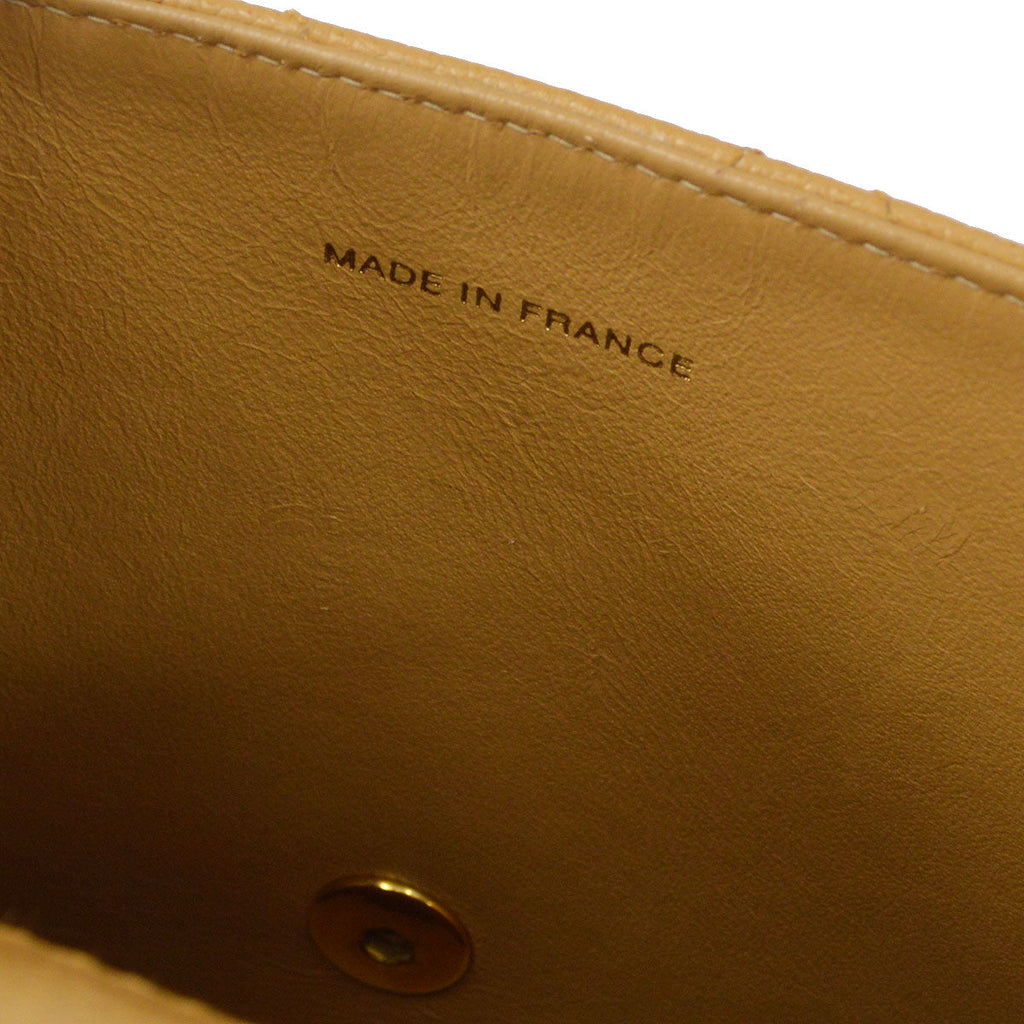 CHANEL Handbag Beige Caviar