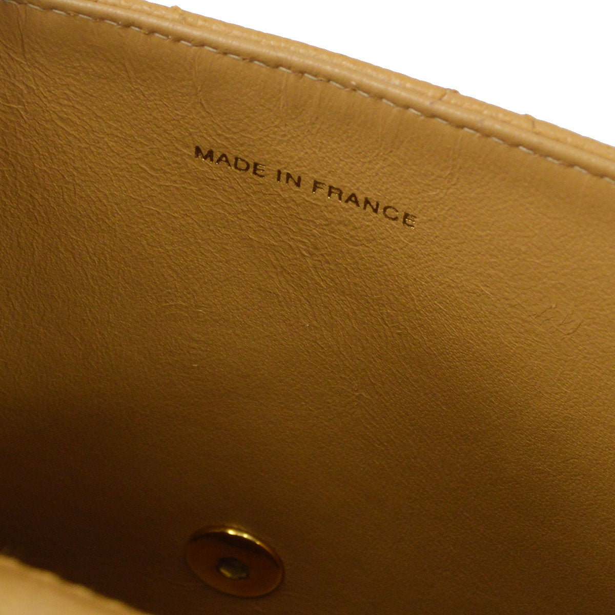 CHANEL Handbag Beige Caviar