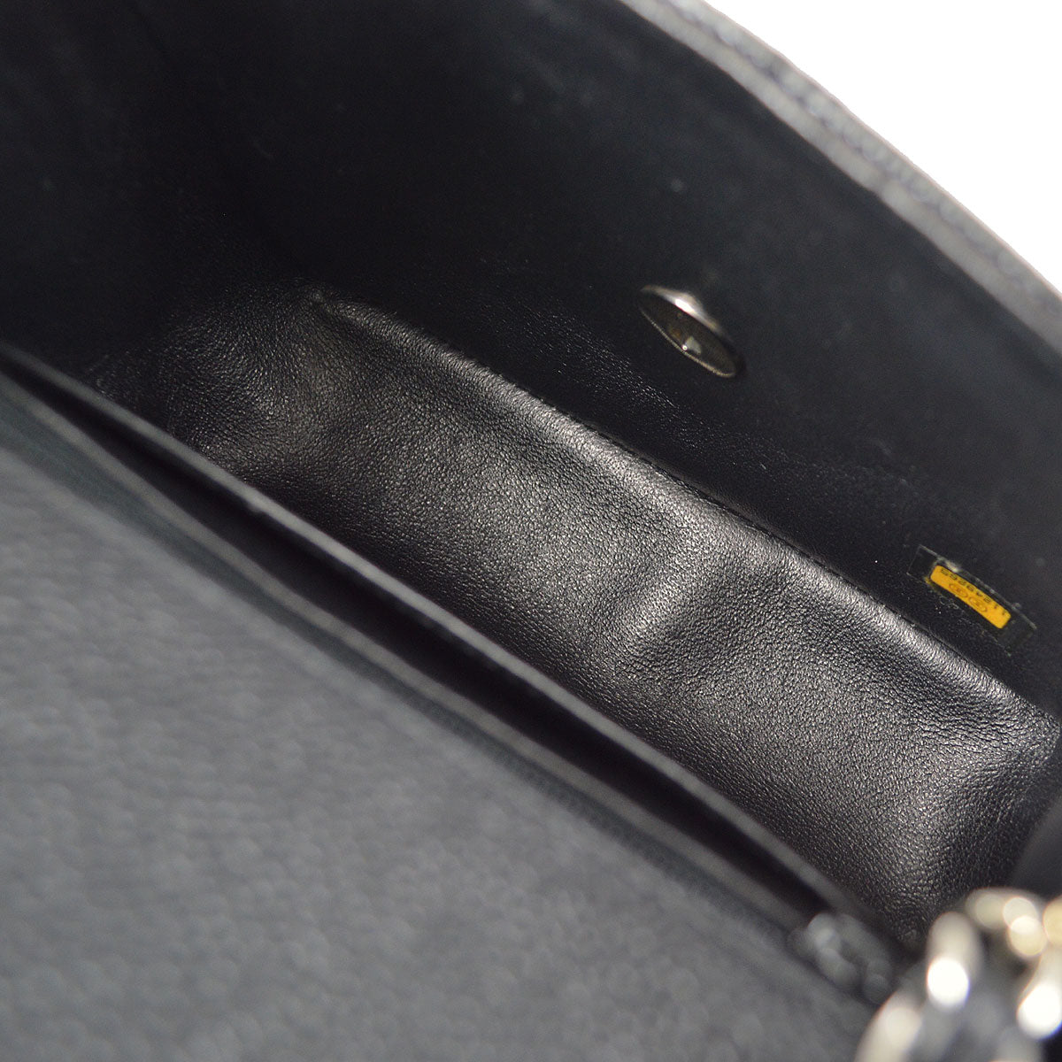 CHANEL Classic Flap Mini Square Chain Shoulder Bag Black Caviar