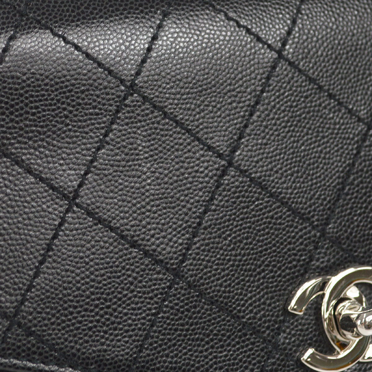 CHANEL Handbag Black Caviar