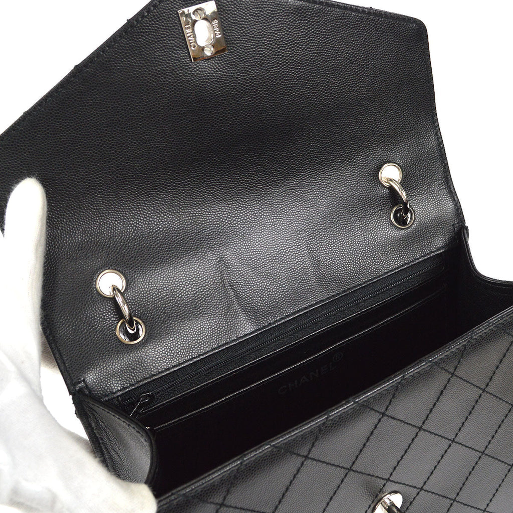 CHANEL Handbag Black Caviar