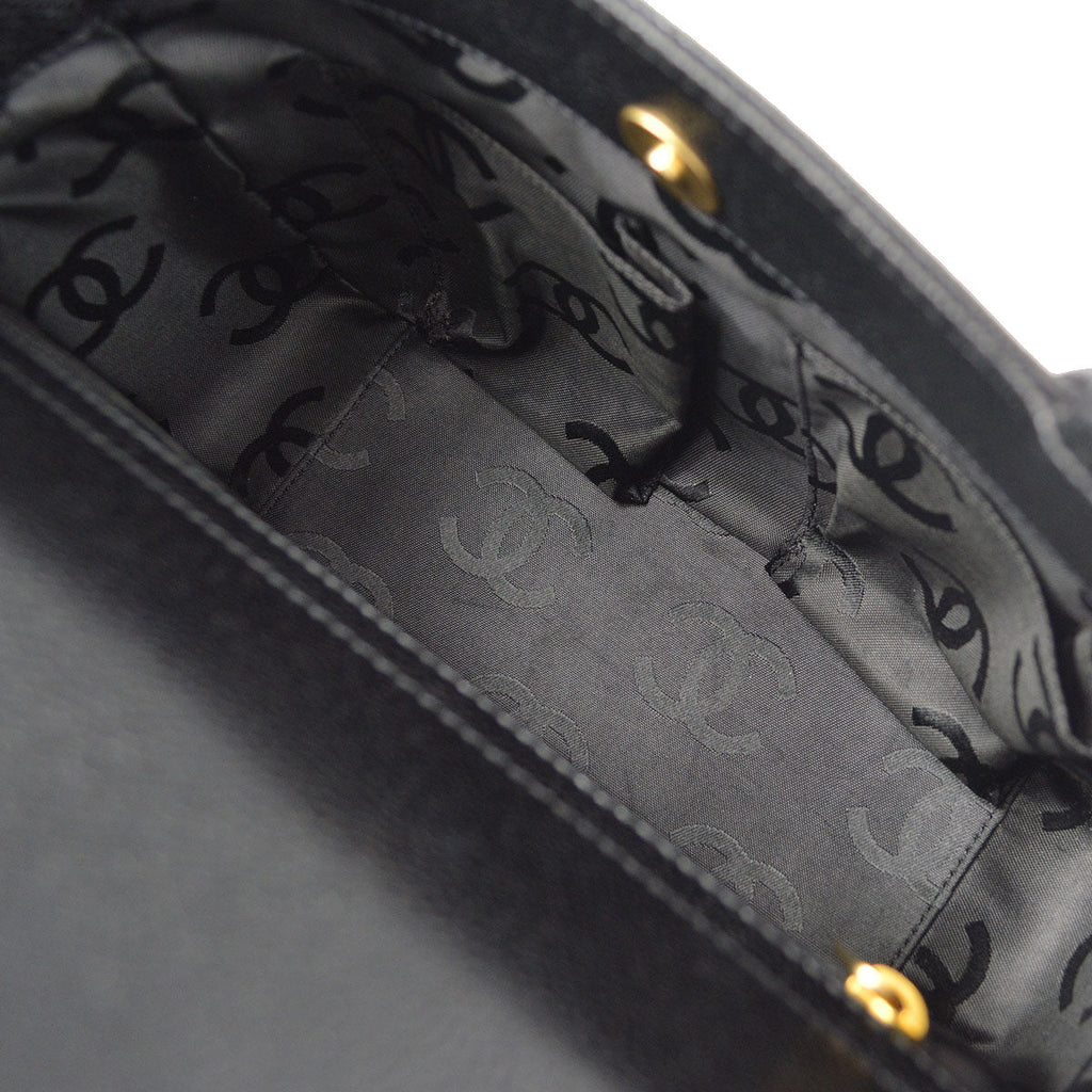 CHANEL 2way Shoulder Handbag Black Caviar