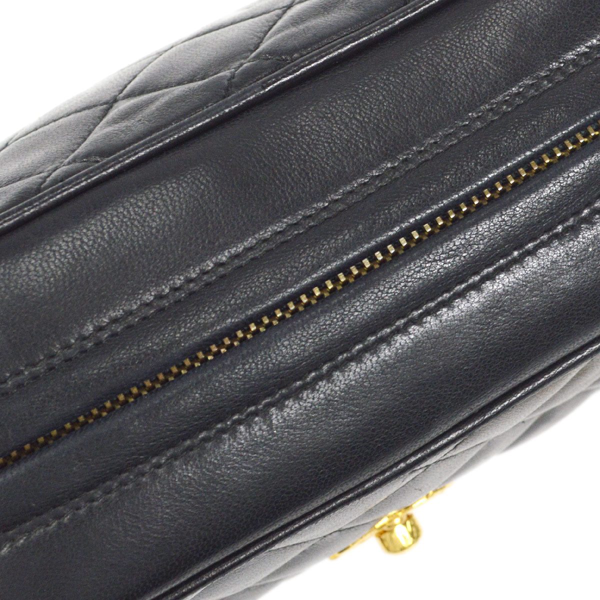 CHANEL Bijou Chain Shoulder Bag Black Lambskin