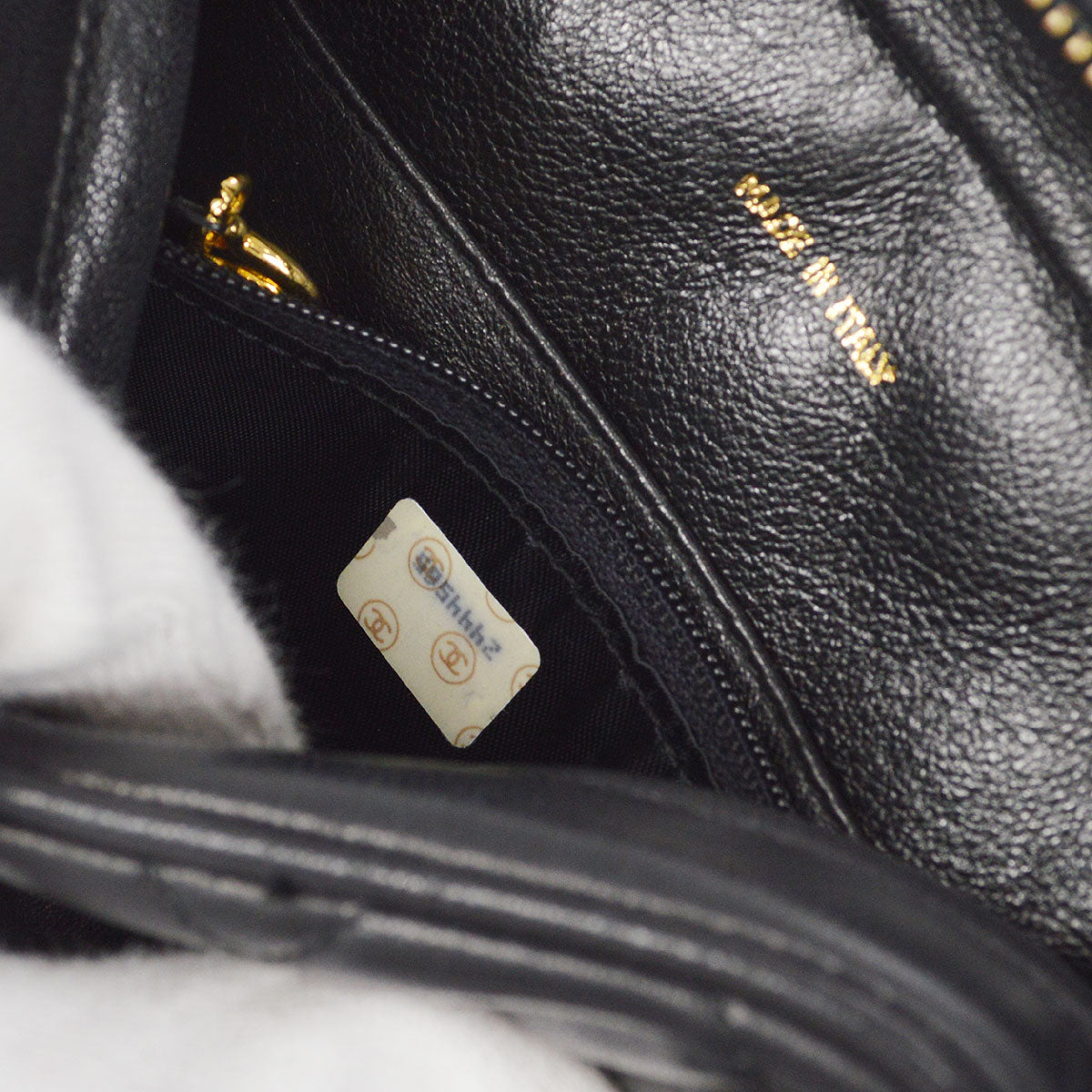 CHANEL Bijou Chain Shoulder Bag Black Lambskin