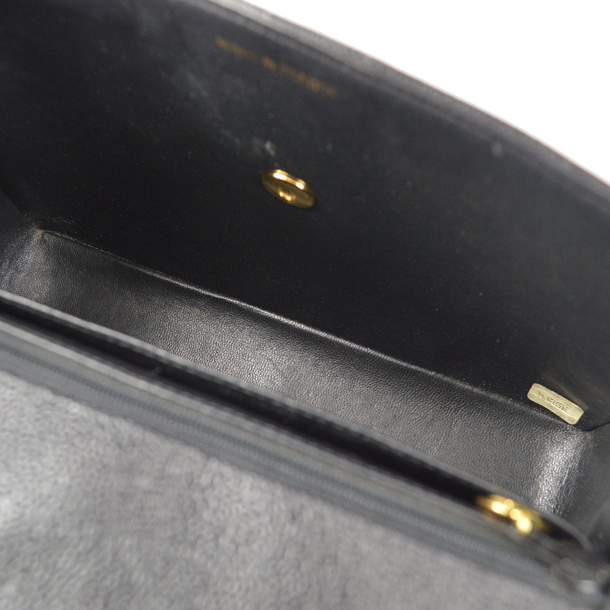 CHANEL Classic Flap Mademoiselle Double Chain Shoulder Bag Caviar